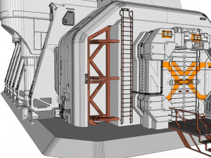 Sci fi hub 3D Model