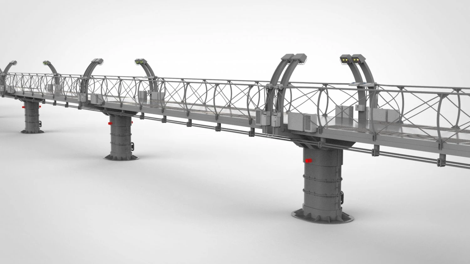 Sci-fi bridge 1 3D Model .c4d .max .obj .3ds .fbx .stl .blend 