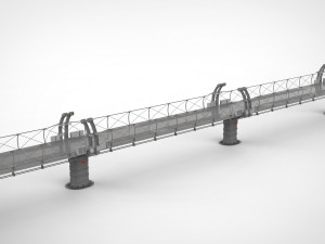 Sci-fi bridge 1 3D Model