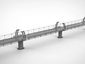 Sci-fi bridge 1 3D Model