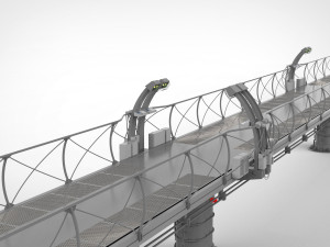 Sci-fi bridge 1 3D Model