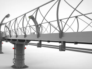 Sci-fi bridge 1 3D Model