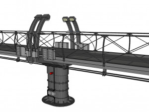 Sci-fi bridge 1 3D Model