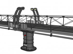 Sci-fi bridge 1 3D Model