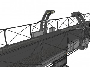 Sci-fi bridge 1 3D Model