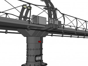 Sci-fi bridge 1 3D Model