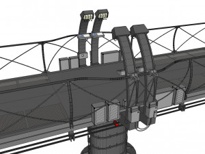 Sci-fi bridge 1 3D Model