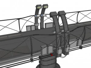 Sci-fi bridge 1 3D Model