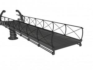 Sci-fi bridge 1 3D Model