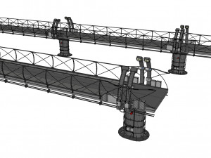 Sci-fi bridge 1 3D Model