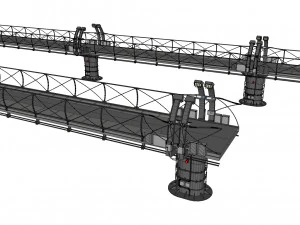 Sci-fi bridge 1 3D Model