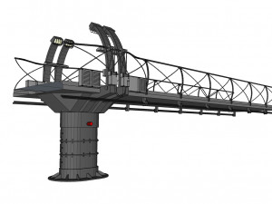 Sci-fi bridge 1 3D Model
