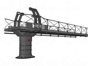 Sci-fi bridge 1 3D Model