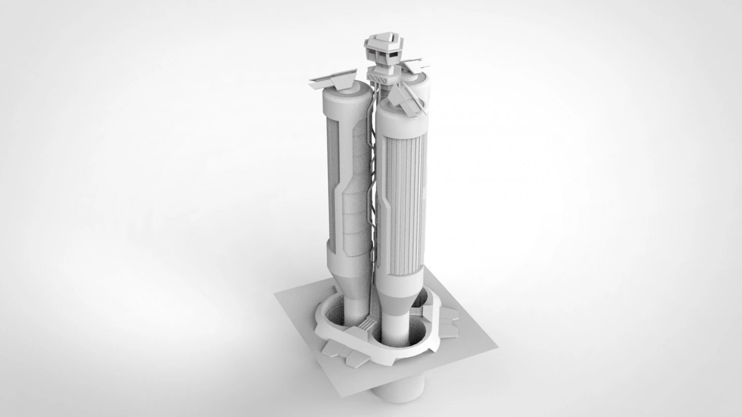 Sci fi modular environment 6 3D Model .c4d .max .obj .3ds .fbx .stl .blend 