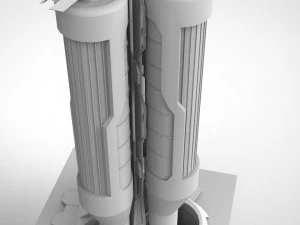 Sci fi modular environment 6 3D Model
