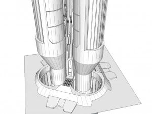 Sci fi modular environment 6 3D Model