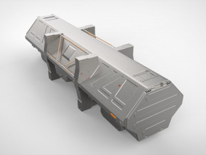 Sci fi container 2 3D मॉडल