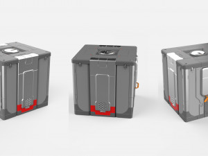 Sci fi container 2 3D मॉडल