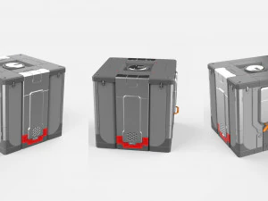 Sci fi container 2 3D Model