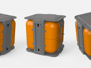 Sci fi container 2 3D Model