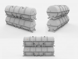Sci fi container 2 3D मॉडल