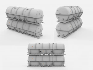 Sci fi container 2 3D Model