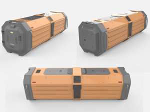 Sci fi container 2 3D मॉडल