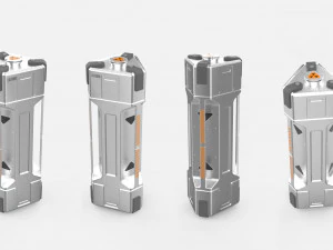 Sci fi container 2 3D Model