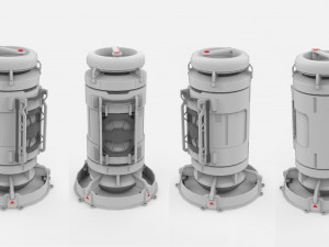 Sci fi container 2 3D मॉडल
