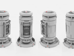 Sci fi container 2 3D Model