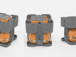 Sci fi container 2 3D मॉडल