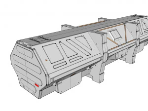Sci fi container 2 3D Model