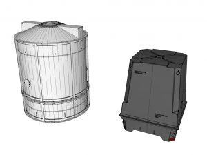 Sci fi container 2 3D Model