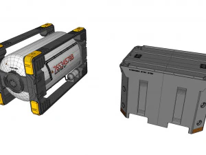 Sci fi container 2 3D Model