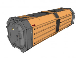 Sci fi container 2 3D मॉडल