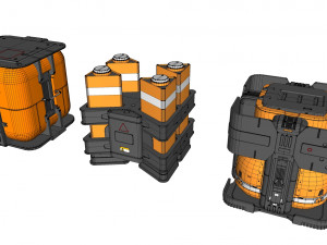 Sci fi container 2 3D मॉडल