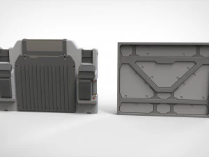 साइंस-फिक्शन आर्किटेक्चर किटबैश 21 3D मॉडल