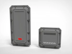 साइंस-फिक्शन आर्किटेक्चर किटबैश 21 3D मॉडल