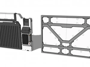 साइंस-फिक्शन आर्किटेक्चर किटबैश 21 3D मॉडल