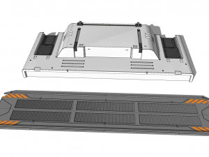 साइंस-फिक्शन आर्किटेक्चर किटबैश 21 3D मॉडल