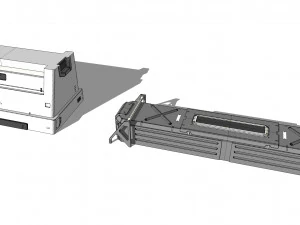 साइंस-फिक्शन आर्किटेक्चर किटबैश 21 3D मॉडल