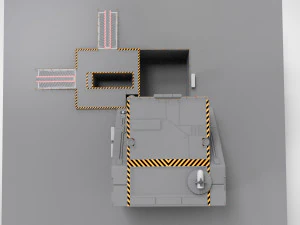 Sci-fi architectural element 1 3D Model