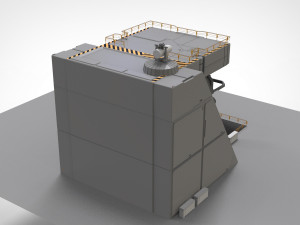 Sci-fi architectural element 1 3D Model