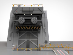 Sci-fi architectural element 1 3D Model