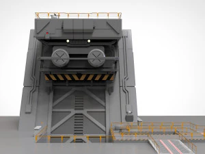 Sci-fi architectural element 1 3D Model