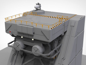 Sci-fi architectural element 1 3D Model
