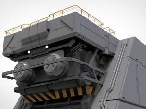 Sci-fi architectural element 1 3D Model