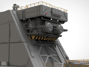 Sci-fi architectural element 1 3D Model