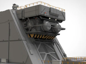 Sci-fi architectural element 1 3D Model
