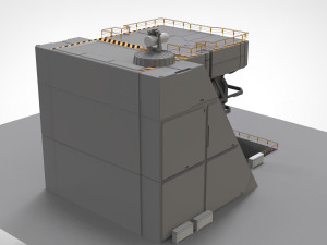 Sci-fi architectural element 1 3D Model